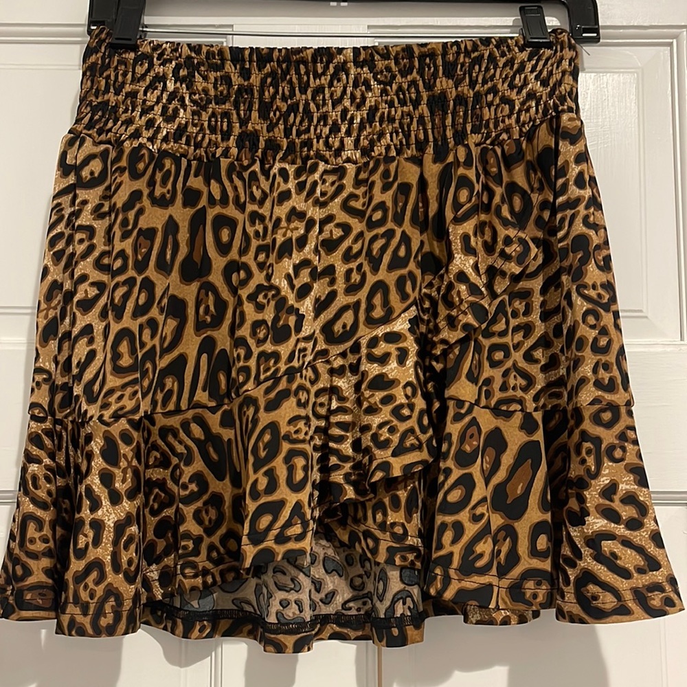Cheetah print skirt